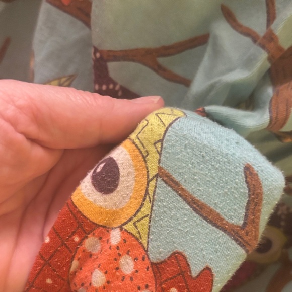 Nick & Nora Owl Pajama Set - Light Blue and Green - XXL - Picture 11 of 11